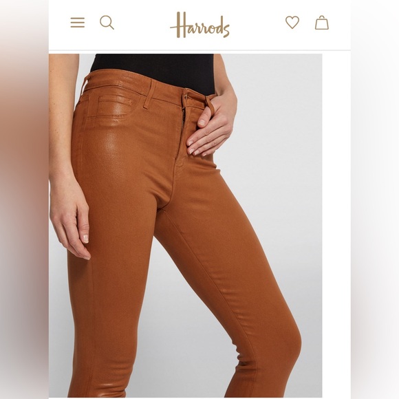 L’AGENCE LAMB LEATHER SKINNY PANTS WITH ZIP HEM - Picture 2 of 10